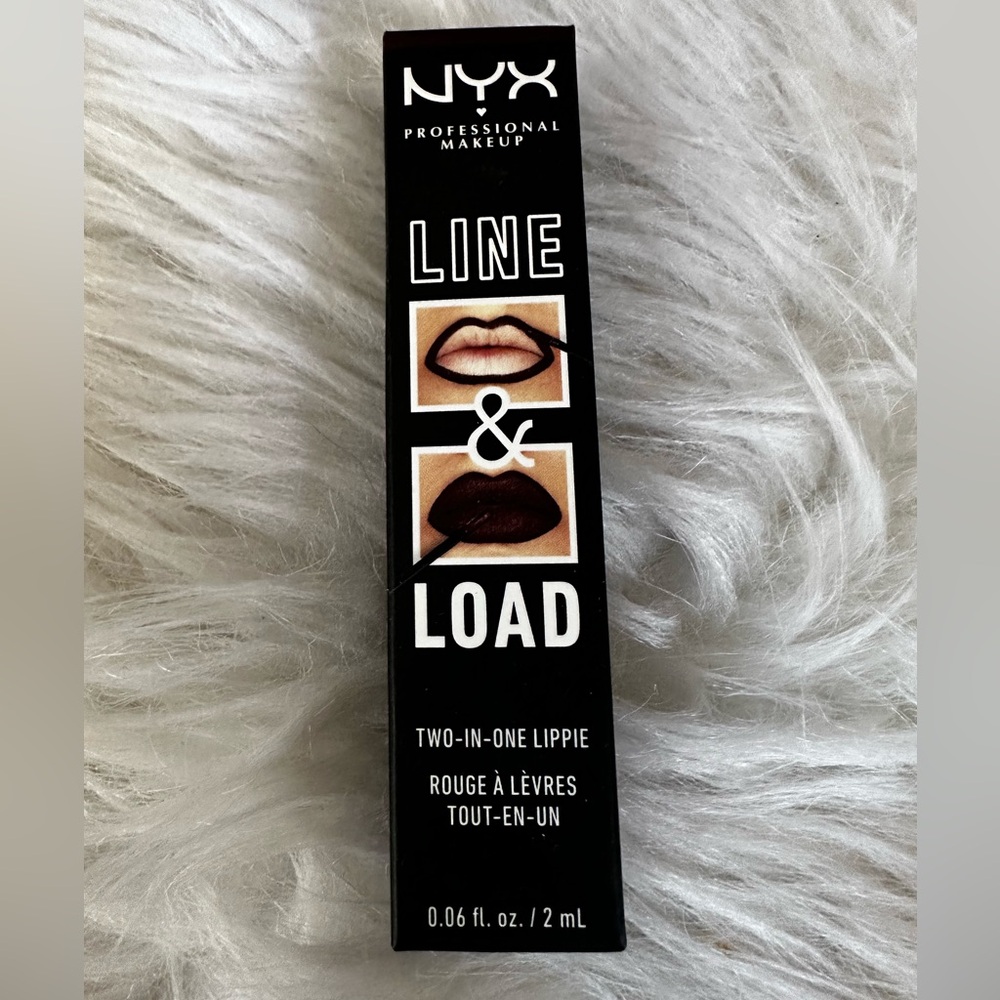 NIB NYX Line & Load Lipstick in Black‎ Packaging